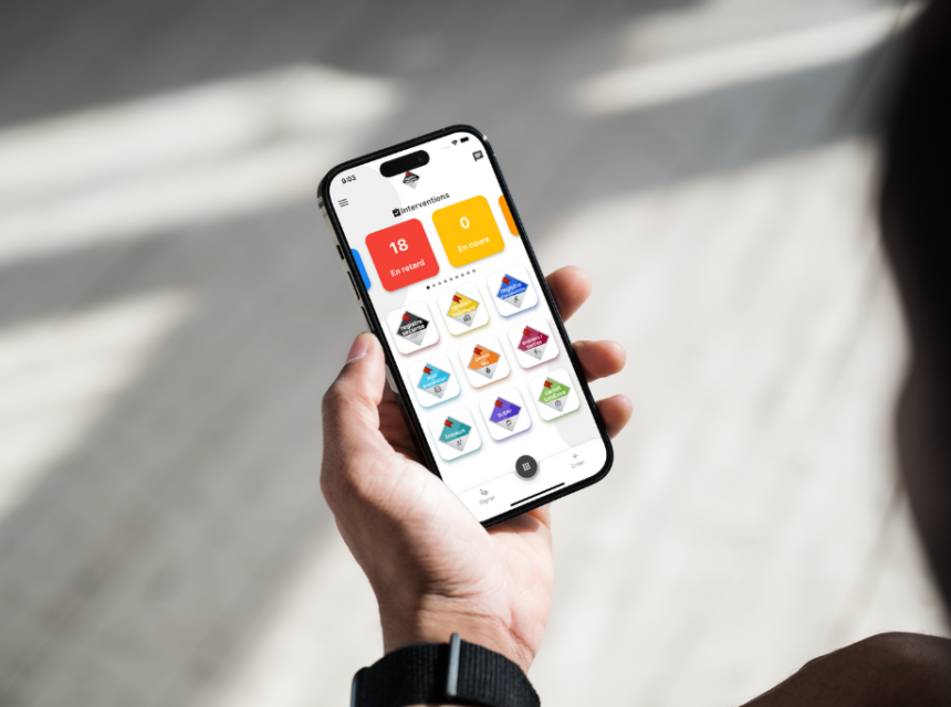 application gestion de travaux en entreprise